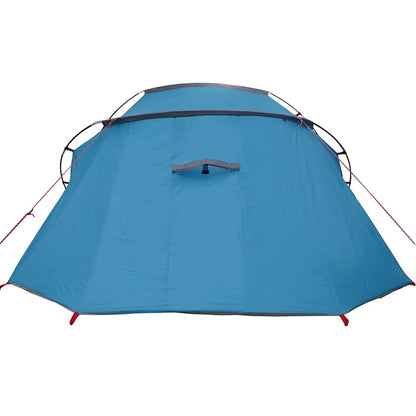 Tunnel Tent 3-Person with Roof Blue and Grey 328 x 228 x 115 cm