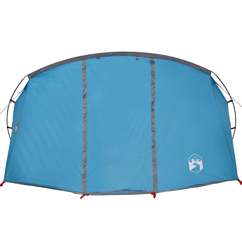 Tunnel Tent 4-Person with Roof Blue and Grey 318 x 275 x 140 cm