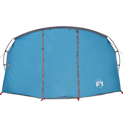 Tunnel Tent 4-Person with Roof Blue and Grey 318 x 275 x 140 cm