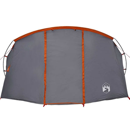 Tunnel Tent 4-Person Grey and Orange 318 x 275 x 140 cm