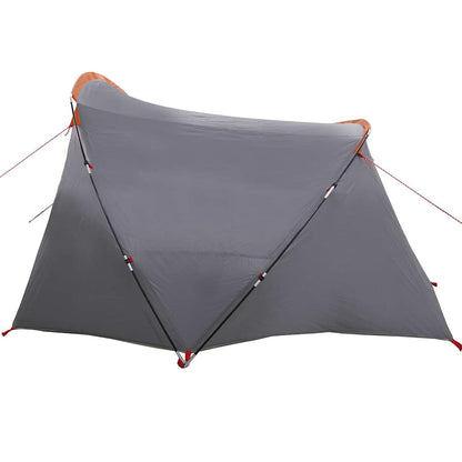 Tunnel Tent 4-Person Grey and Orange 318 x 275 x 140 cm