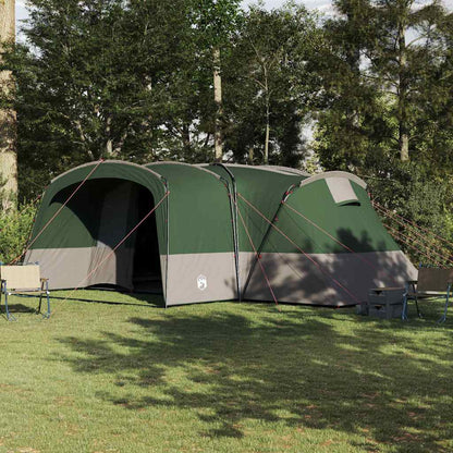Family Tent 12-Person Green and White 760 x 645 x 230 cm