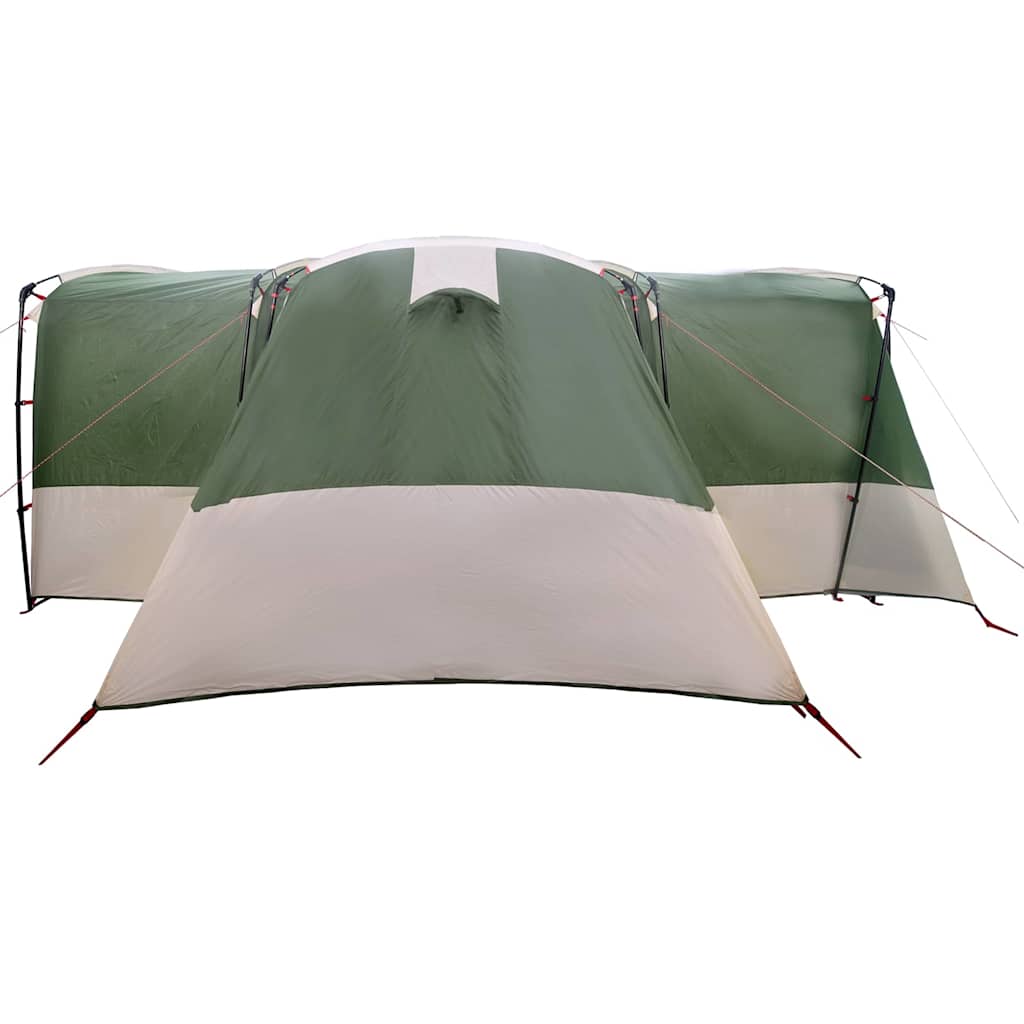 Family Tent 12-Person Green and White 760 x 645 x 230 cm