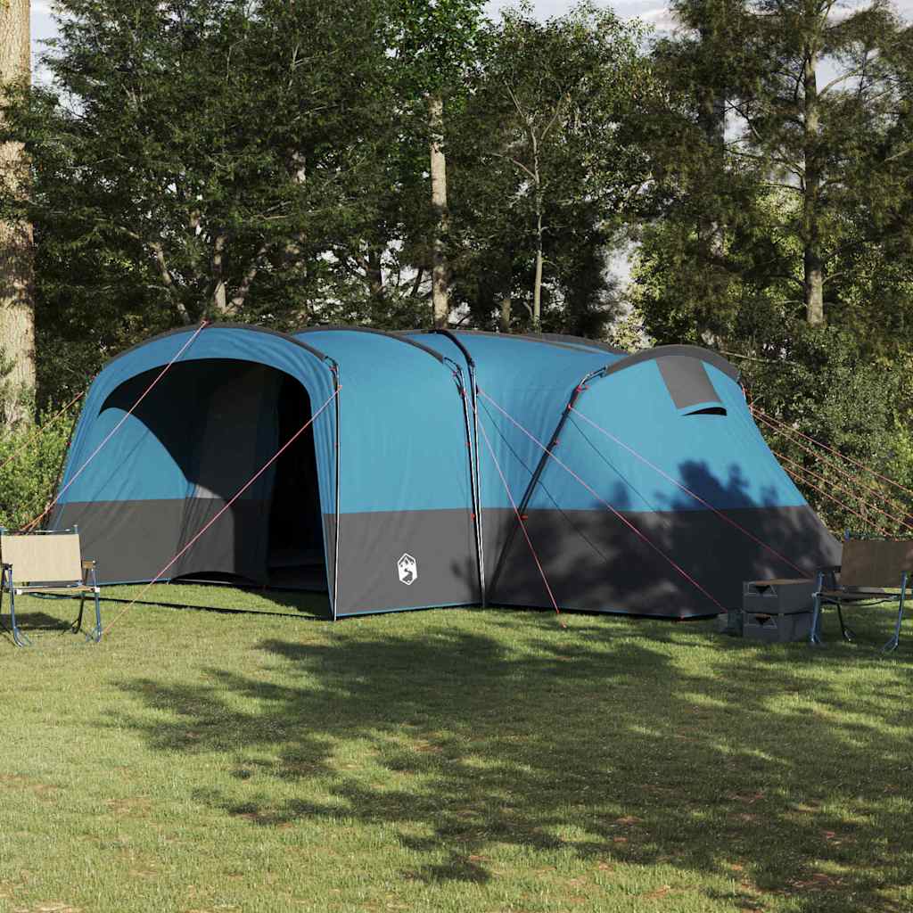 Family Tent 12-Person Blue and Grey 760 x 645 x 230 cm