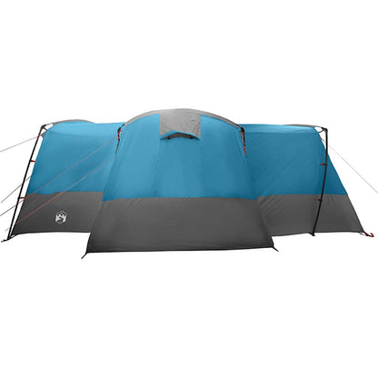 Family Tent 12-Person Blue and Grey 760 x 645 x 230 cm
