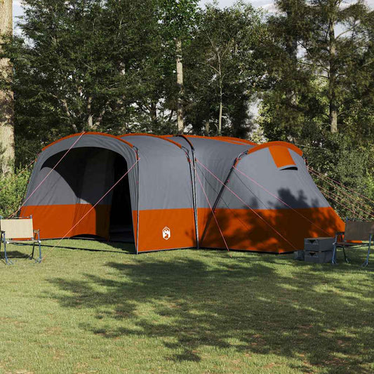 Family Tent 12-Person 12-Person Grey and Orange