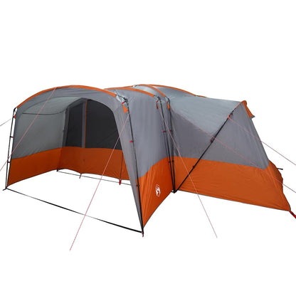 Family Tent 12-Person Grey and Orange 760 x 645 x 230 cm