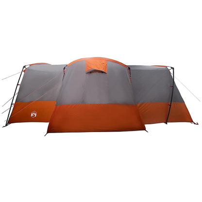 Family Tent 12-Person Grey and Orange 760 x 645 x 230 cm