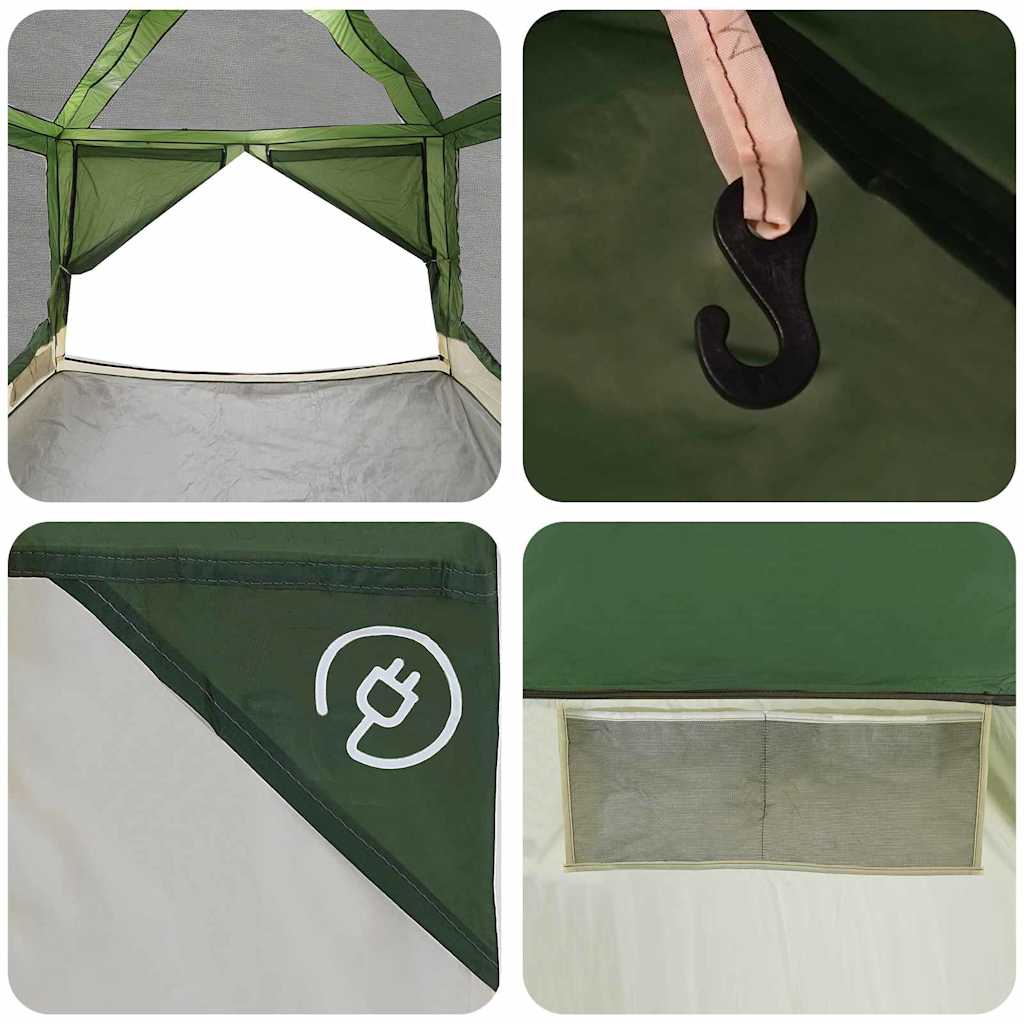 Inner Tent 7-Person with Roof Green and Grey 300 x 300x 250 cm