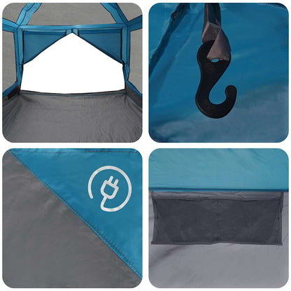 Inner Tent 7-Person with Roof Blue and Grey 300 x 300x 250 cm