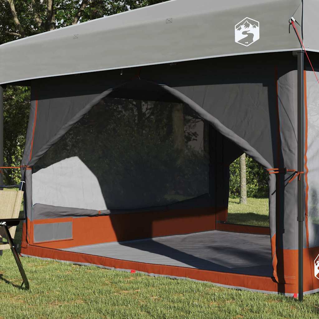 Inner Tent 7-Person with Roof Grey and Orange 300 x 300x 250 cm