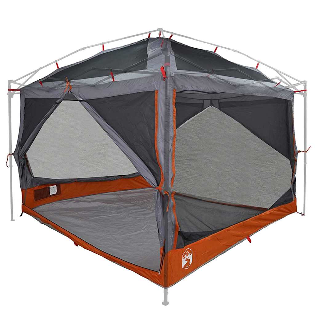 Inner Tent 7-Person with Roof Grey and Orange 300 x 300x 250 cm