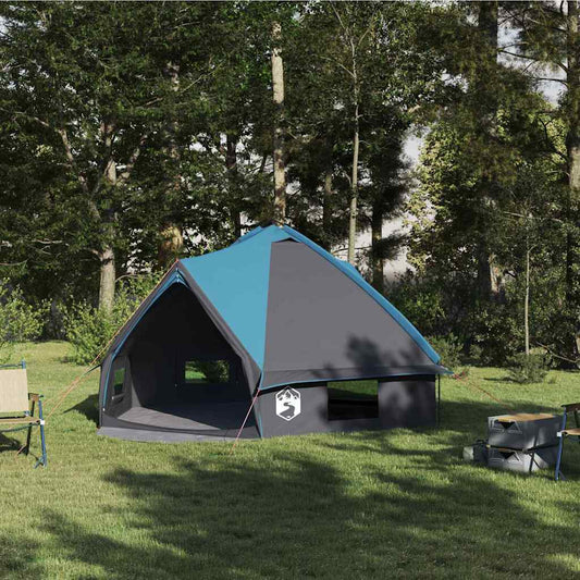 Teepee Tent 6-Person 6-Person Blue and Grey