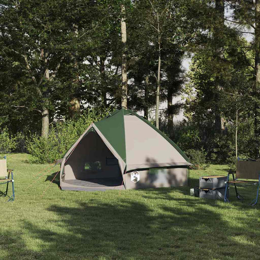 Teepee Tent 4-Person 4-Person Green and Grey
