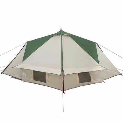 Teepee Tent 4-Person Green and Grey 388 x 320 x 169 cm
