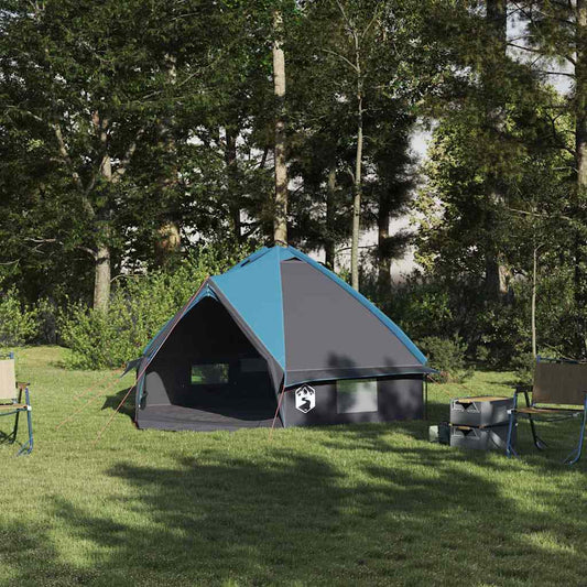 Teepee Tent 4-Person 4-Person Blue and Grey