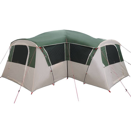 Family Tent 20-Person Green and White 745 x 700 x 217 cm