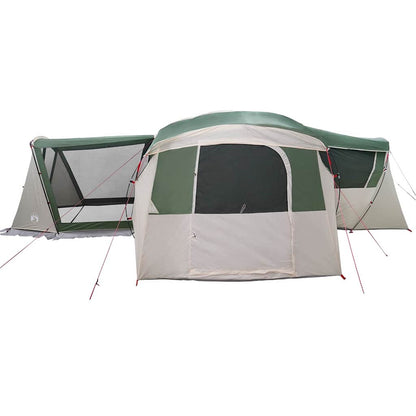 Family Tent 20-Person Green and White 745 x 700 x 217 cm