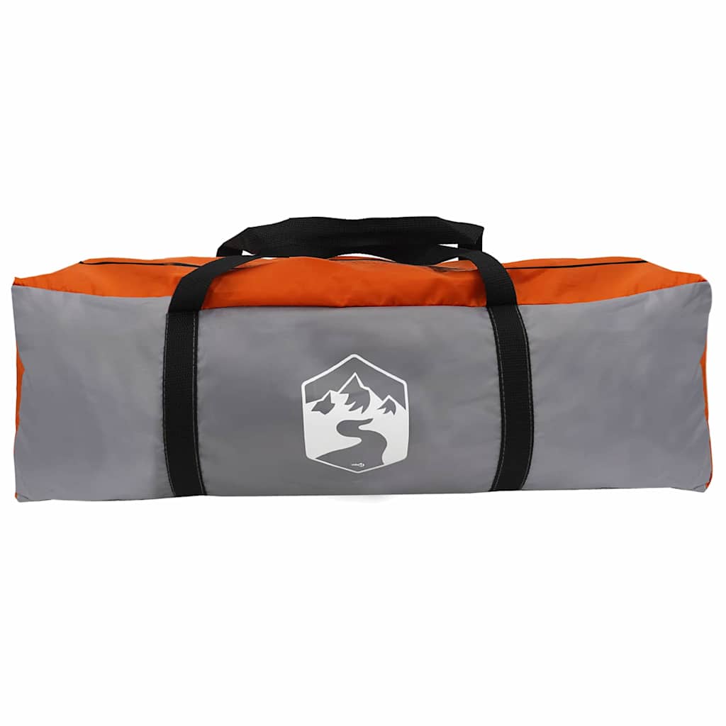 Family Tent 20-Person Grey and Orange 745 x 700 x 217 cm