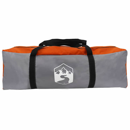 Family Tent 20-Person Grey and Orange 745 x 700 x 217 cm