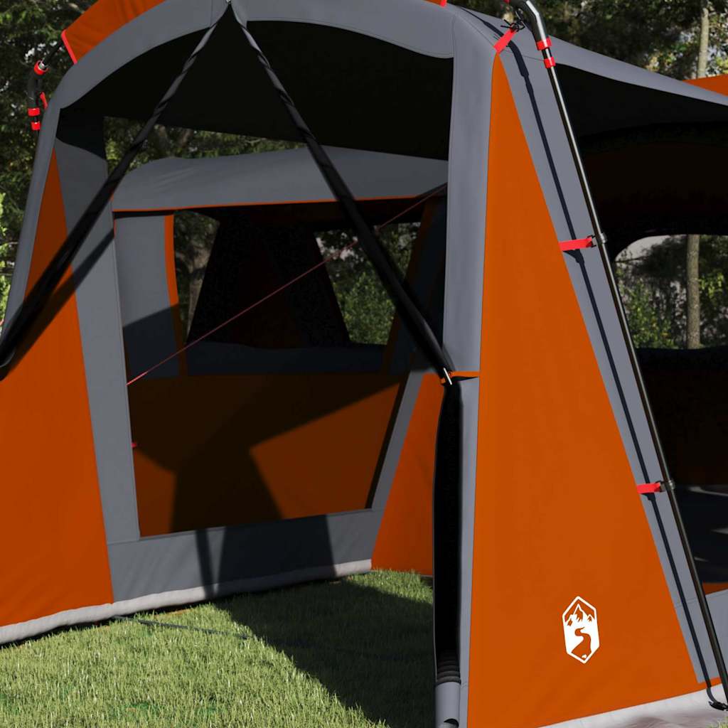 Family Tent 20-Person Grey and Orange 745 x 700 x 217 cm