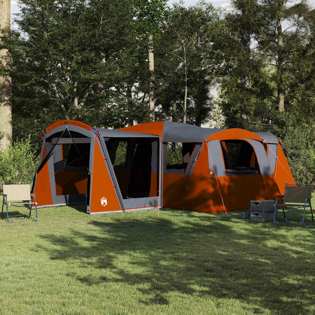 Family Tent 20-Person Grey and Orange 745 x 700 x 217 cm
