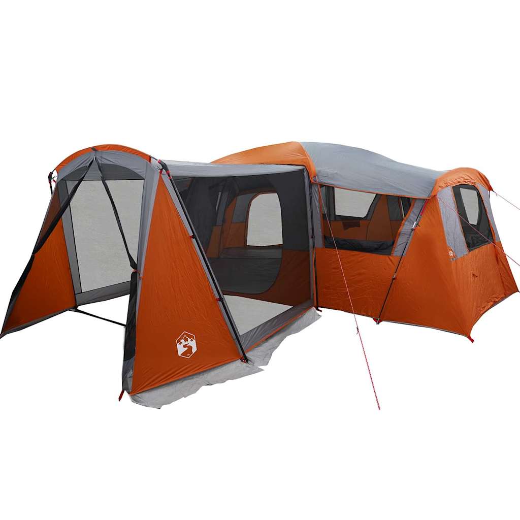 Family Tent 20-Person Grey and Orange 745 x 700 x 217 cm