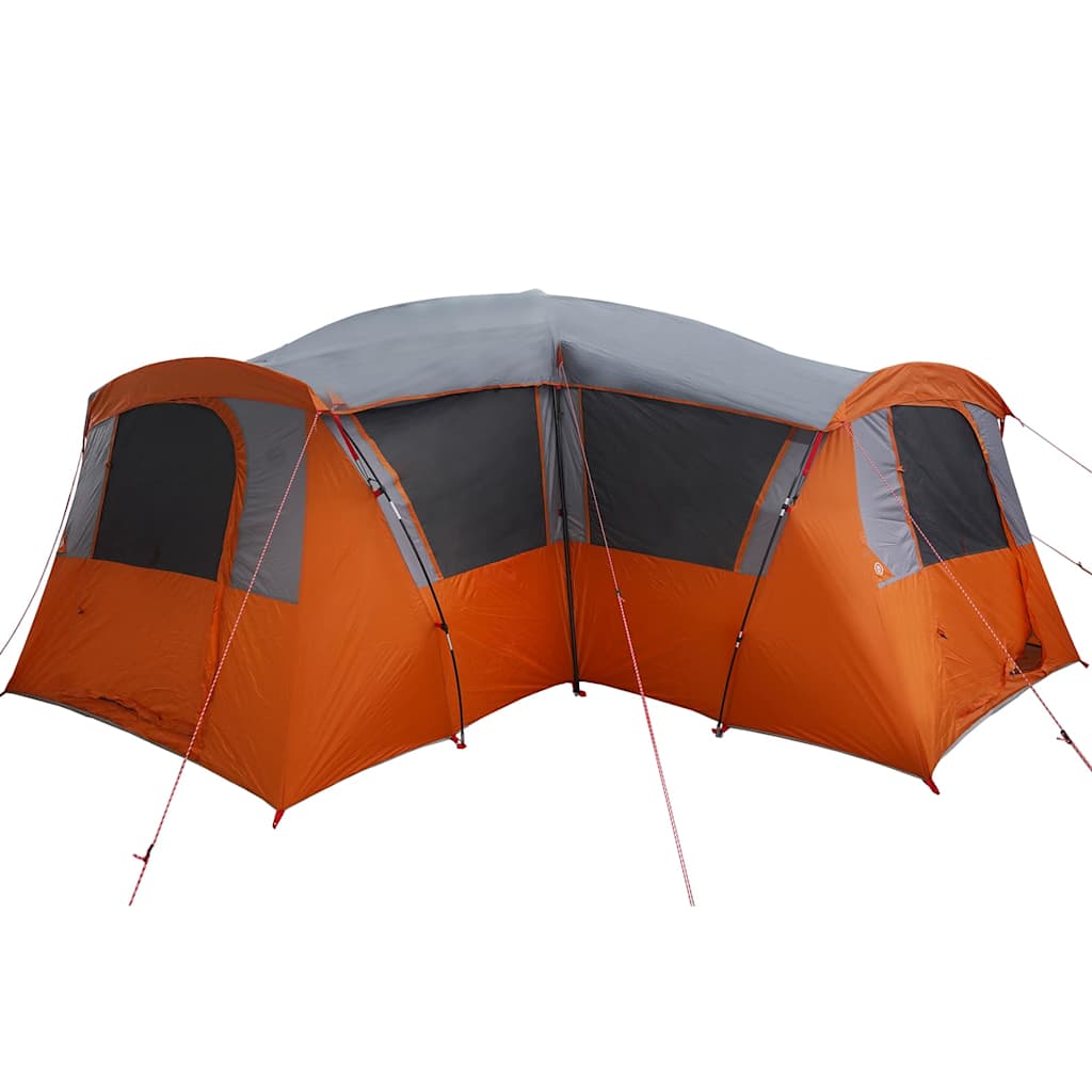 Family Tent 20-Person Grey and Orange 745 x 700 x 217 cm