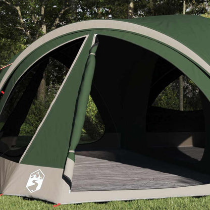 Family Tent 10-Person Green and Grey 460 x 430 x 214 cm