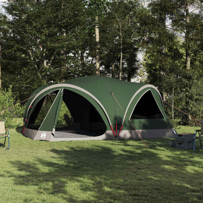 Family Tent 10-Person Green and Grey 460 x 430 x 214 cm