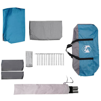 Family Tent 10-Person Blue and Grey 460 x 430 x 214 cm