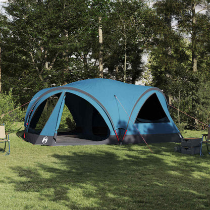 Family Tent 10-Person Blue and Grey 460 x 430 x 214 cm