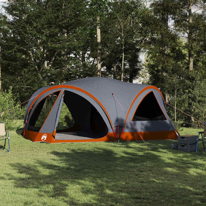 Family Tent 10-Person Grey and Orange 460 x 430 x 214 cm