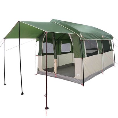 Family Tent 4-Person Green and White 324 x 255 x 230 cm