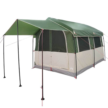 Family Tent 4-Person Green and White 324 x 255 x 230 cm