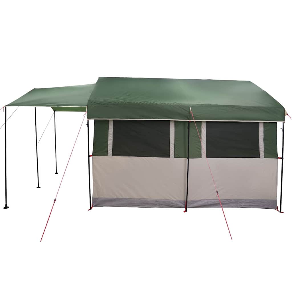 Family Tent 4-Person Green and White 324 x 255 x 230 cm