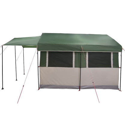 Family Tent 4-Person Green and White 324 x 255 x 230 cm