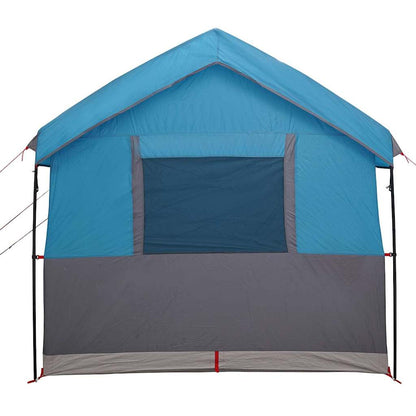 Family Tent 4-Person with Roof Blue and Grey 324 x 255 x 230 cm