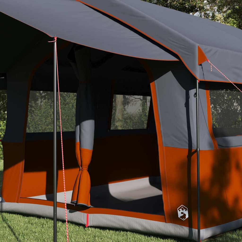 Family Tent 4-Person Grey and Orange 324 x 255 x 230 cm