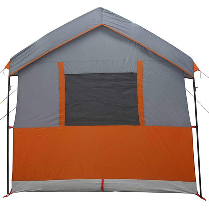 Family Tent 4-Person Grey and Orange 324 x 255 x 230 cm