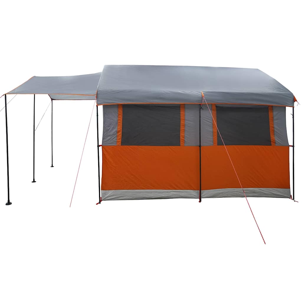 Family Tent 4-Person Grey and Orange 324 x 255 x 230 cm