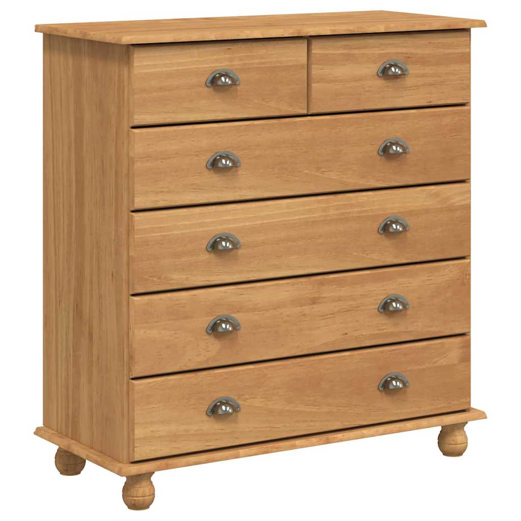 Hutch ASKIM Honey Wax 91 x 40 x 200.5 cm Solid Pine Wood