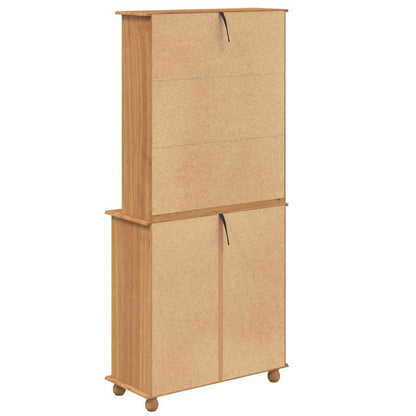 Hutch ASKIM Honey Wax 91 x 40 x 200.5 cm Solid Pine Wood