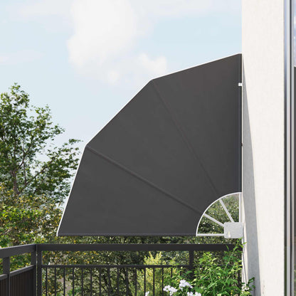 Balcony Privacy Screen 115 x 115 cm Polyester Anthracite