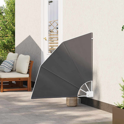 Balcony Privacy Screen 115 x 115 cm Polyester Anthracite