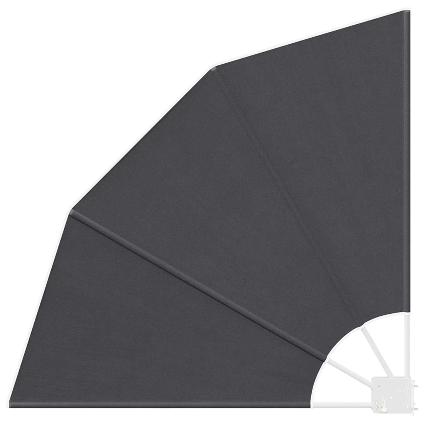 Balcony Privacy Screen 115 x 115 cm Polyester Anthracite