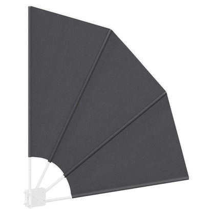 Balcony Privacy Screen 115 x 115 cm Polyester Anthracite