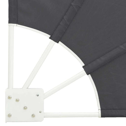 Balcony Privacy Screen 140 x 140 cm Polyester Black