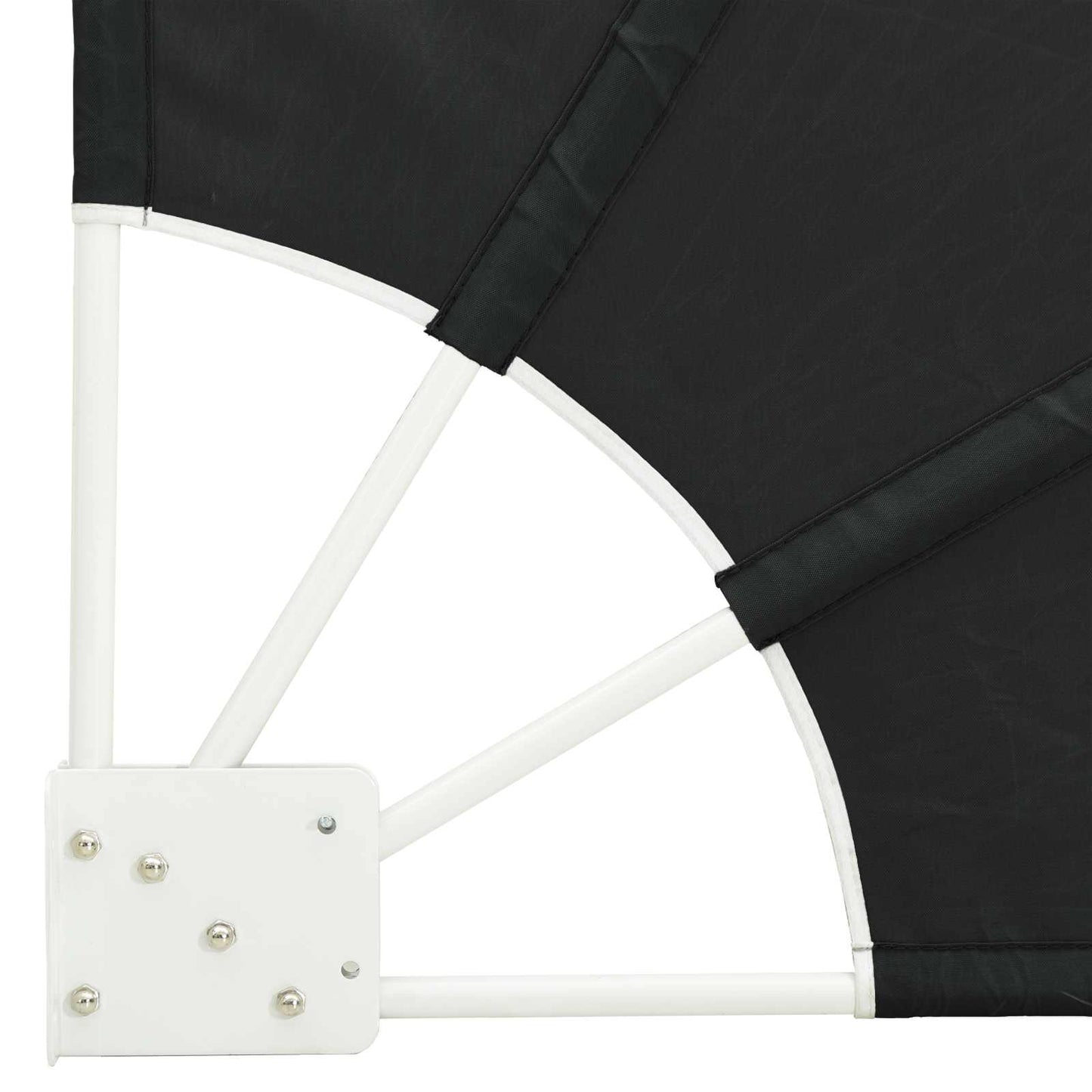 Balcony Privacy Screen 140 x 140 cm Polyester Black