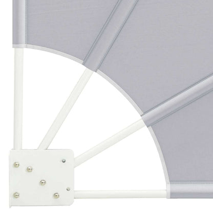 Balcony Privacy Screen 115 x 115 cm Polyester Grey
